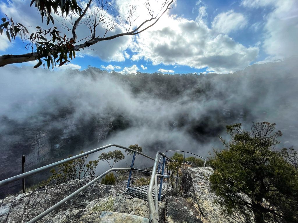 Bridal Veil View Lookout Leura, the prettiest lookout in the Blue Mountains