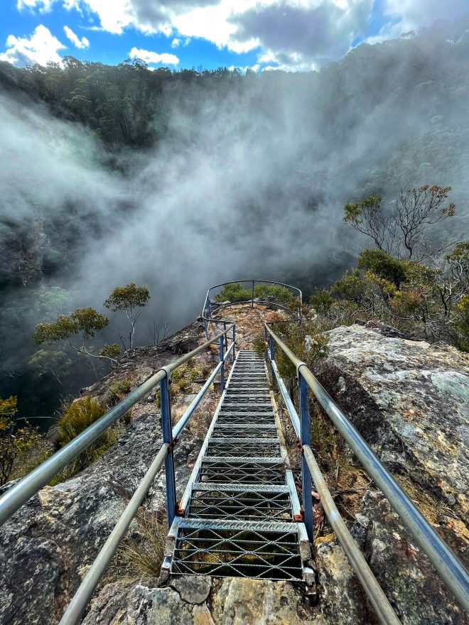 Bridal Veil View Lookout Leura, the prettiest lookout in the Blue Mountains