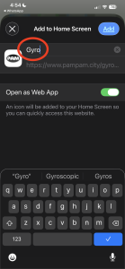 Gyro - iPhone Home Screen